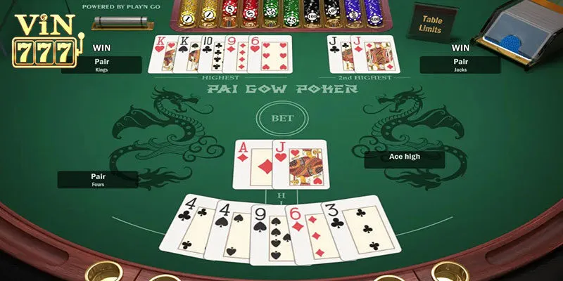 Vài nét cơ bản về game bài Pai Gow Poker Vin777